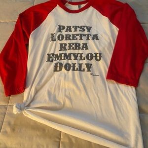 Small female county legends raglan